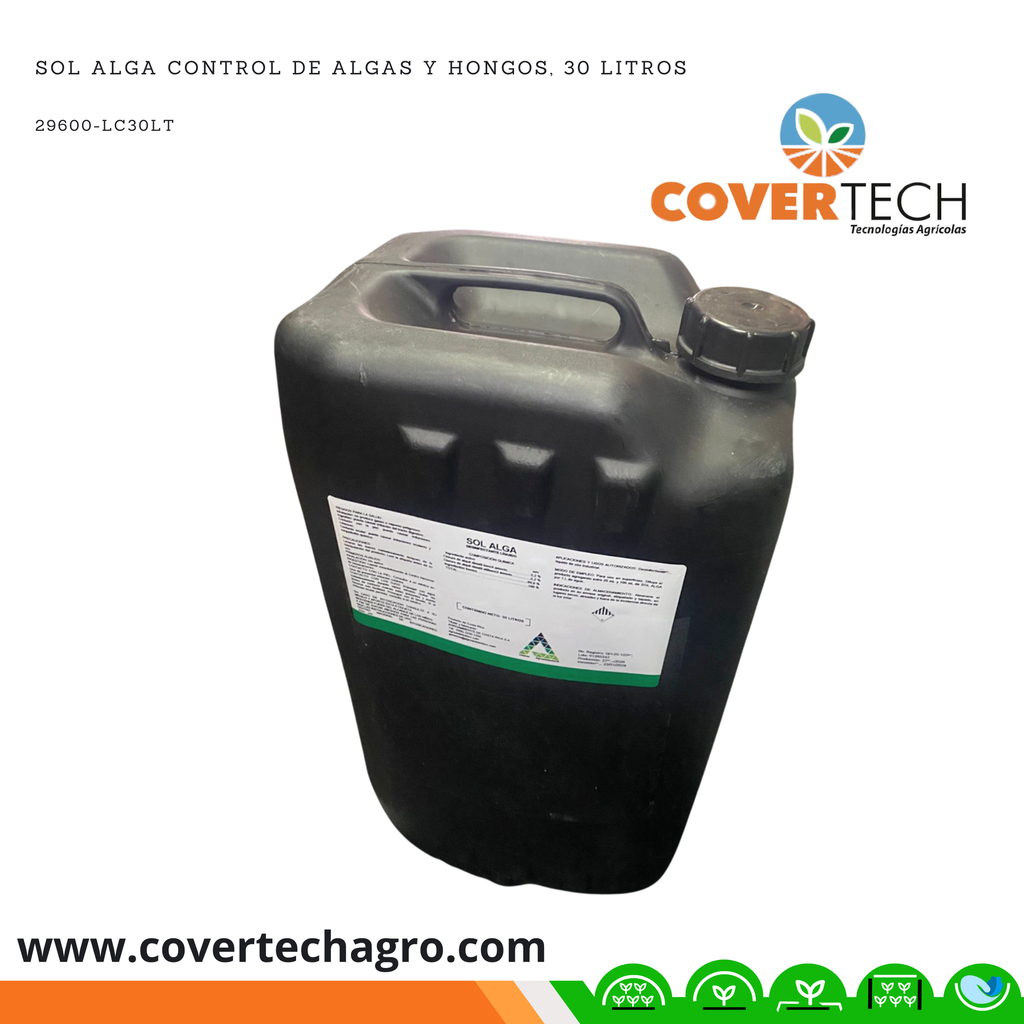 SOL ALGA control de algas y hongos, 30 Litros | Covertech